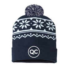 Load image into Gallery viewer, Snowflake Pom Beanie