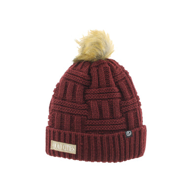 Quad Cities Fur Pom Beanie