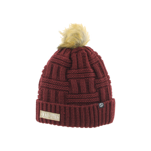 Quad Cities Fur Pom Beanie