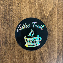 Load image into Gallery viewer, Glitter QC Coffee Trail Sticker