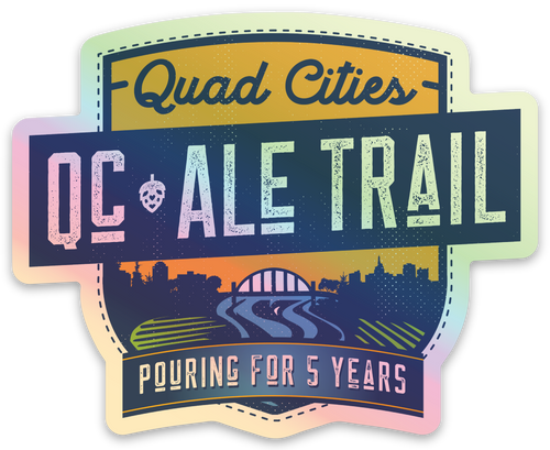 Holographic QC Ale Trail Anniversary Sticker