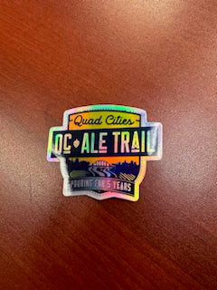 Holographic QC Ale Trail Anniversary Sticker