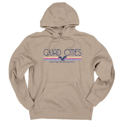 Hooded Quad Cities Eagle Sweatshirt