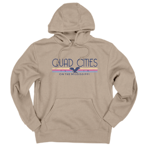 Hooded Quad Cities Eagle Sweatshirt