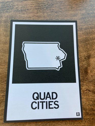 Quad Cities, Iowa postcard